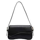 feujury Shoulder Bag for women Y2K Crossbody Vegan Leather Purse Straps Retro Clutch Hobo Hadbags with 2 Removable
