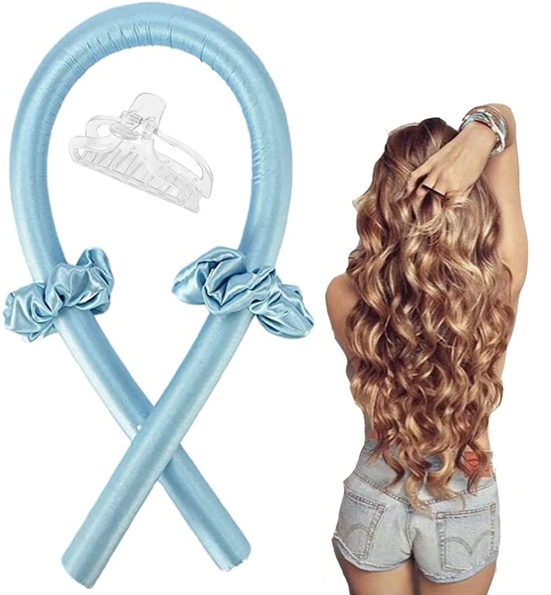 Heatless Curling Rod Headband, Heatless Hair Roller, No Heat Wave Hair Curlers, DIY Hair Styling Tools for Long Medium Hair to Get Beautiful Curls