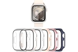 Luyialvals Case for 40mm Apple Watch SE 3(2025)/SE 2/SE/Series 6/5/4 with Tempered Glass Screen Protector,Protective Bumper a