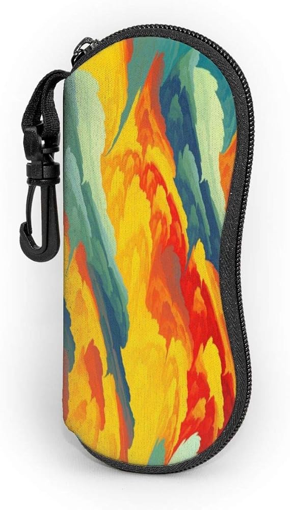 Colorful Painting Sunglasses Case Soft Eyeglass Case Ultra Light