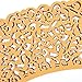 Cosmos ® 24 Pcs Flower Vine Filigree Cutout Lace Cupcake Wrapper Wraps Liner Wedding Party Cake Decoration (Gold)