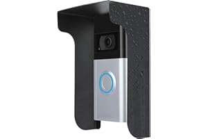 TEKCAM Metal Doorbell Cover Compatible with Ring/Blink (New Model)/Google Nest/Arlo/Eufy/AOSU Doorbell, myQ Smart Garage Door Video Keypad Protector, Weatherproof Access Control Keypad Cover, Anti Glare