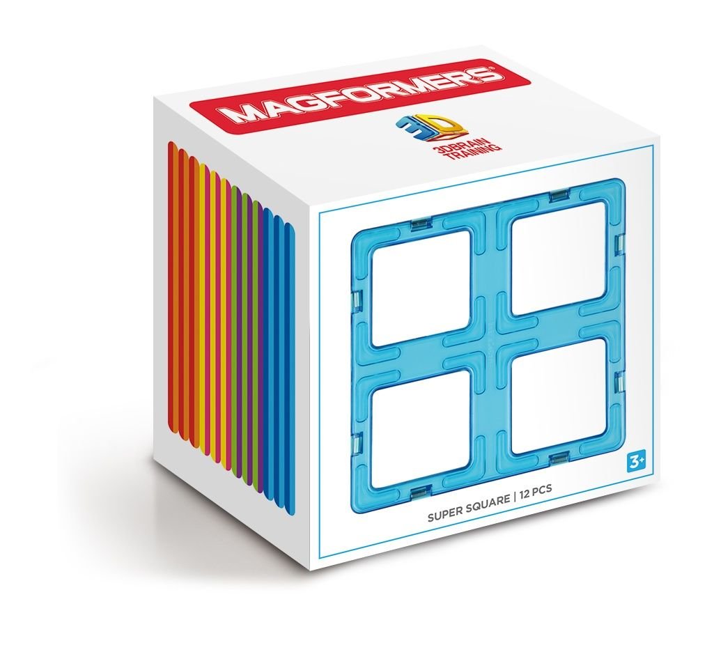 Magformers 713017 Super Squares Box, 12-Piece