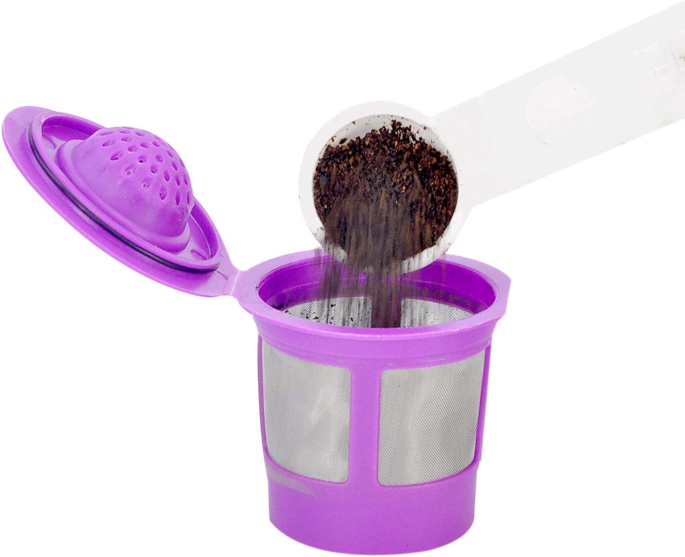 Reusable K Cups for Keurig 2.0 & 1.0 4 PACK Coffee Makers. Universal Refillable KCups, Keurig filter, Reusable kcup, k cup k-cups reusable filter by Delibru: Kitchen & Dining