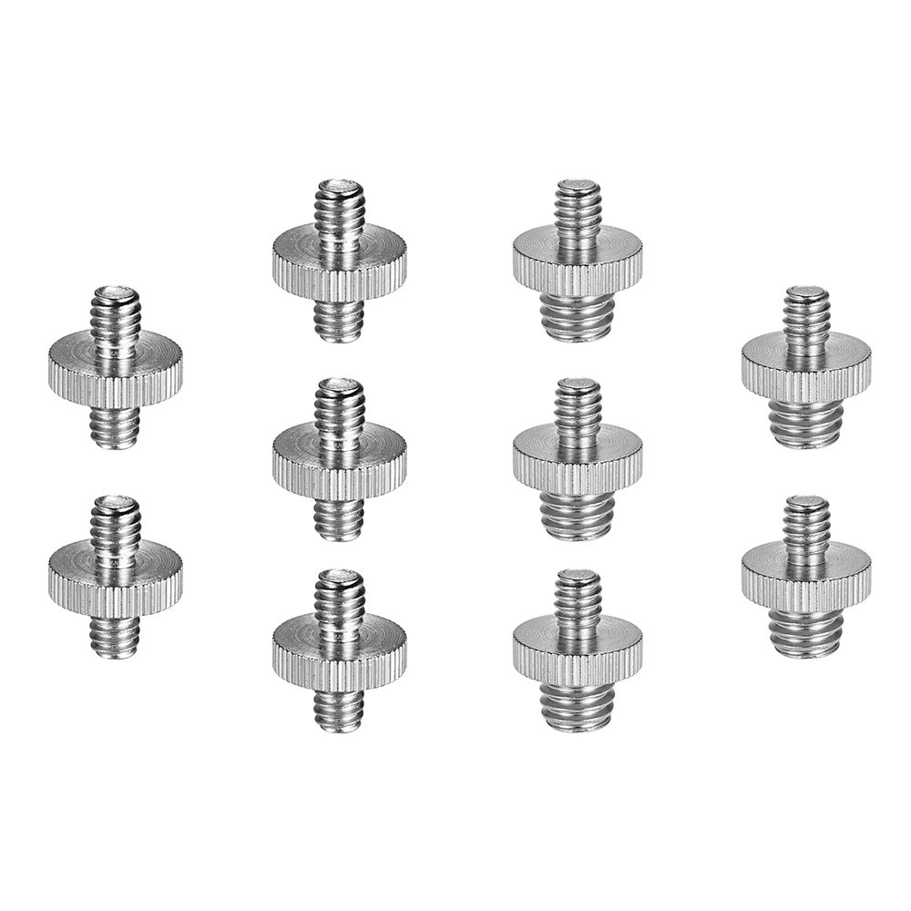 Andoer 10pcs Screw Adapter 1/4"-20 Male to 1/4"-20 Male Screw 1/4"-20 Male to 3/8"-16 Male Screw Mounting Converter for Camera Tripod Monopod Ballhead Light Bracket