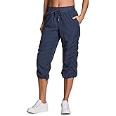 RBX Active Capri Pants for Women Joggers Stretch Lightweight Women’s Casual Pant Capri with Drawstring