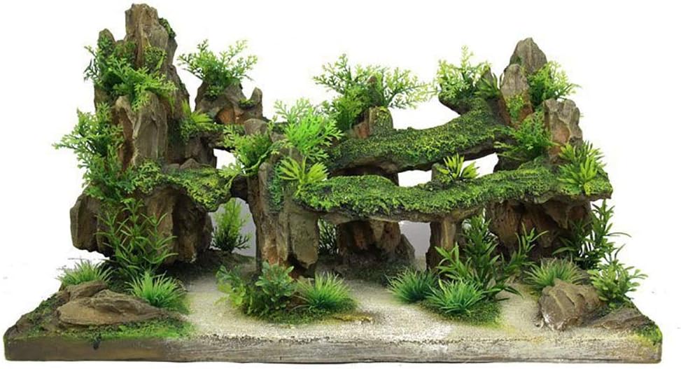 Nobrannd Fish Tank Decorations Creative Ornament Resin Rockery Stone