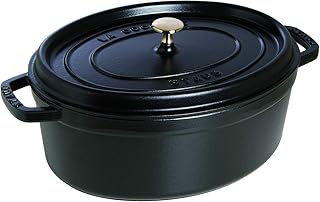 STAUB Gusseisen Bräter/Cocotte, oval 33 cm, 6,7 L, Schwarz