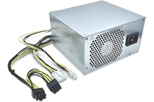 10Pin 500W Power Supply Unit Desktop Power Unit for M90t P340 P350 P348 5P50V03181 5P51D77197 Replacement PC Power Unit