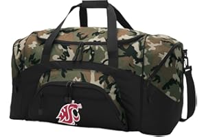 BROAD BAY Large Washington State Duffel Bag CAMO Washington State University Suitcase Duffle Luggage Gift Idea for Men Man Him!