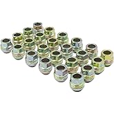 Wheel Accessories Parts 24 Pcs M14x1.5 14x1.5 Thread OEM Style Lug Nuts 1.20" Long Yellow Zinc 7/8" Hex Hex Fits 1999+ Chevrolet GMC Silverado Sierra 1995+ Tahoe Yukon 9598178 ｜ 611-115 ｜ 9595175 ｜