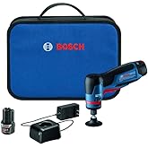 Bosch GWG12V-20SB23 12V Max Brushless 1/4 In. Right Angle Die Grinder Kit with (2) 3 Ah Batteries