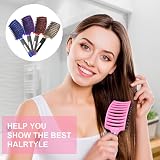 URAQT Boar Bristle Paddle Hair Brush for Women Reducing Hair Breakage view 7