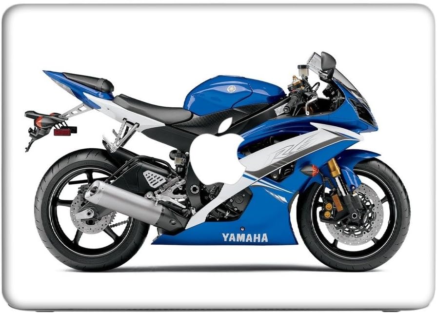 Motorbikes 10015, Motorcycle, Skin Sticker Decal Protective Cover Vinyl with Leather Effect Laminate and Colorful Design for Apple MacBook Pro 13"
