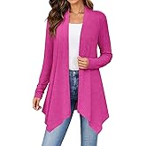 Zeagoo Womens Cardigan Long Sleeve Lightweight Cardigan Draped Open Front Loose Casual 2026 Fashion Clothing