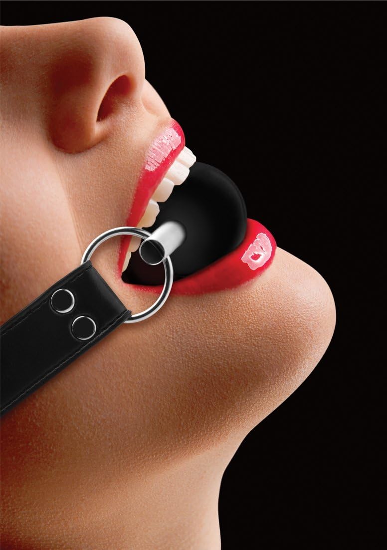 Ouch! Solid Ball Gag Restraining and Bondage Black