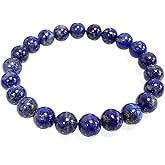 chengmu Stretch Bracelet for Women Men, Natural Gemstone Round Stone Crystal Beads for Beaded Elastic Bracelet