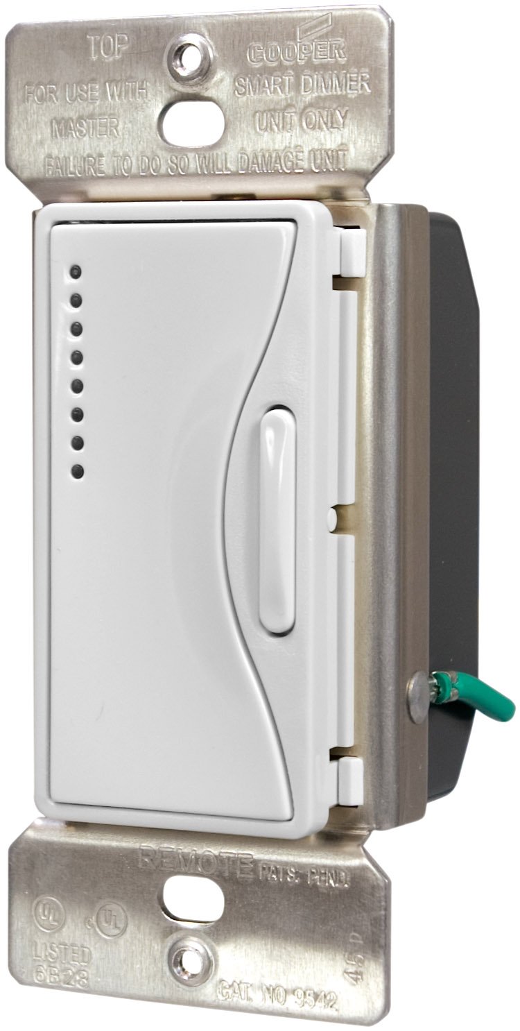 Eaton RF9542AW ASPIRE RF Non RF Accessory Dimmer With LEDs Alpine