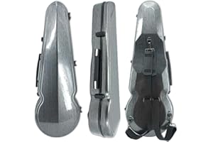 Vetimobato Viola Case 15-16.5 inches Carbon Fiber Hard-Shell Viola Backpack 2 Bow Holders 2 Back Strap