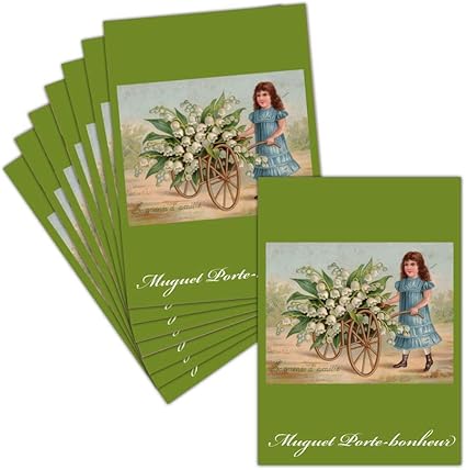 Carte Ancienne 1er Mai Vintage 8 Cartes Postales 3 Formats Dispos Carte Carte Ancienne Muguet Porte Bonheur Amazon Fr Fournitures De Bureau