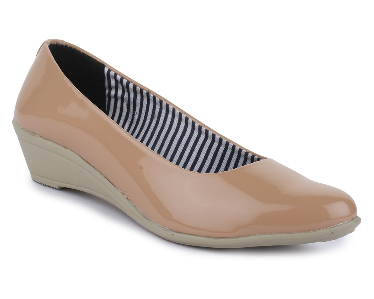 trase black-cream formal shoes for women