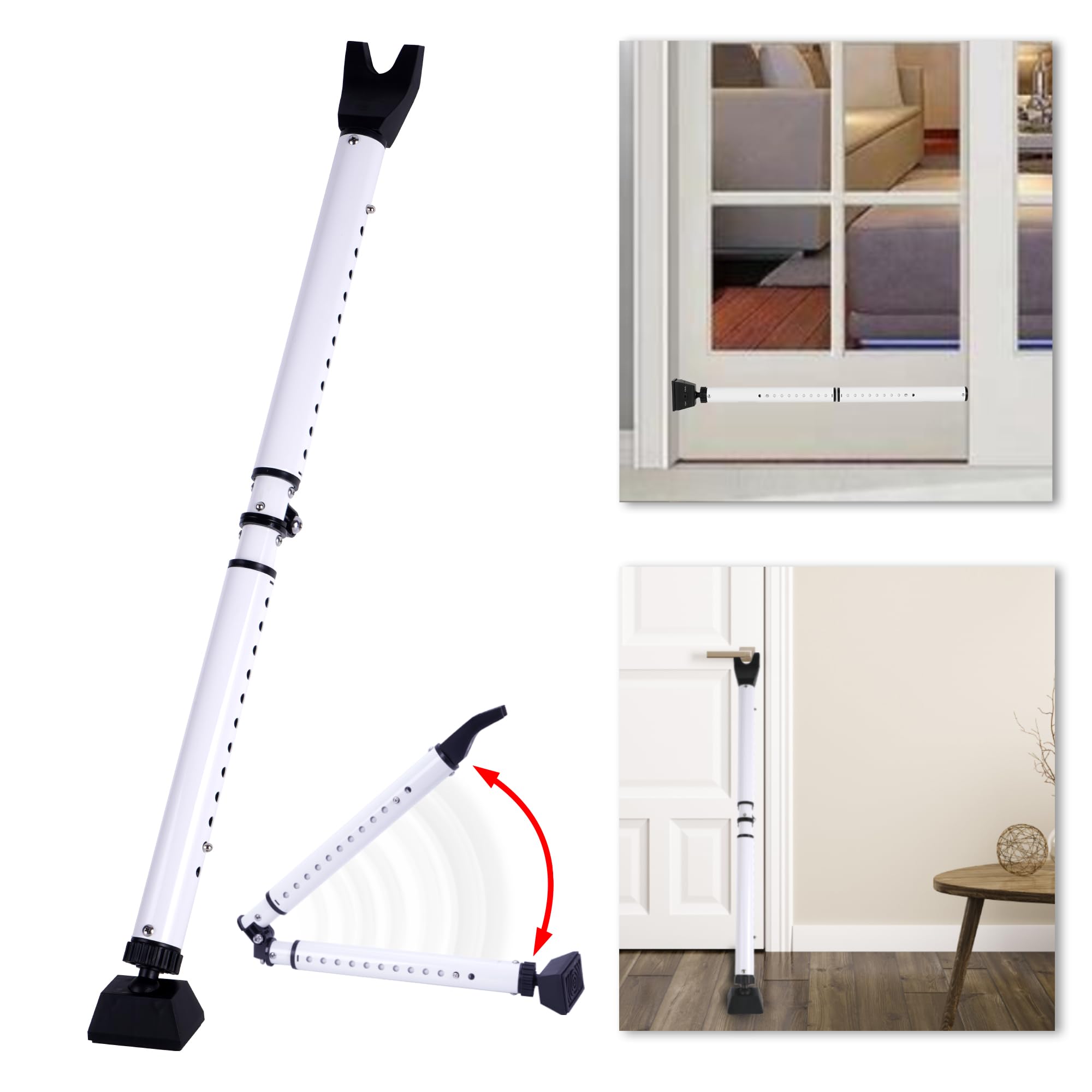2-in-1 Folding Door Security Bar, Sliding Patio