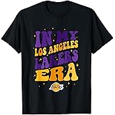 NBA in My Los Angeles Lakers Era Retro Wave Logo T-Shirt