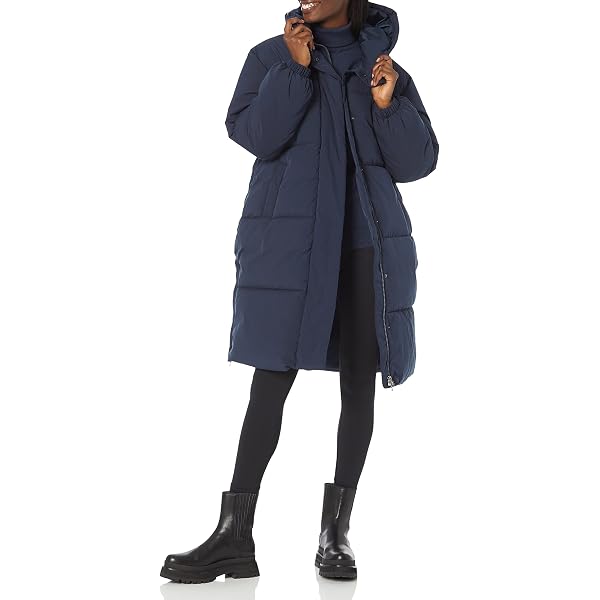 Amazon.com: ellos Plus Size Side-Snap Zip-Front Parka - 10, Navy