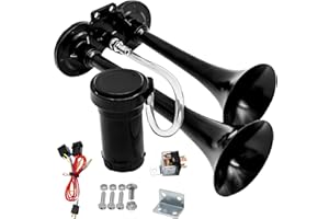 SYOWADA 150DB Air Horn, Loud Horn For Train Boat Car, Air Horn Kit Fit For 12V System Vehicles With 120 PSI Air Compressor
