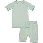 VAENAIT BABY Infant Toddler Junior Girls Boys Pajamas Sleepwear Rayon from Bamboo Short Summer Pjs Set 6M-12Y
