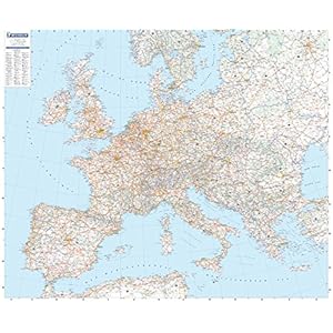 Europa 1 : 3 000 000 physisch. Planokarte