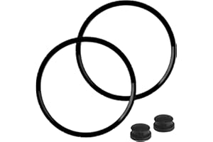 DECKAURA 09936 Pressure Cooker Sealing Ring, Overpressure Plugs Fit for Presto Pressure Cooker, (2 Packs) Model 4 Quart 6 Quart, Replace 0126002 0136102 0136403 0136304 0136001 0216001