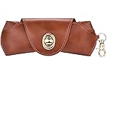Vintage Leather Sunglasses Case, Portable Protective Case for Glasses Unisex Glasses Pouch Spectacles Organizer