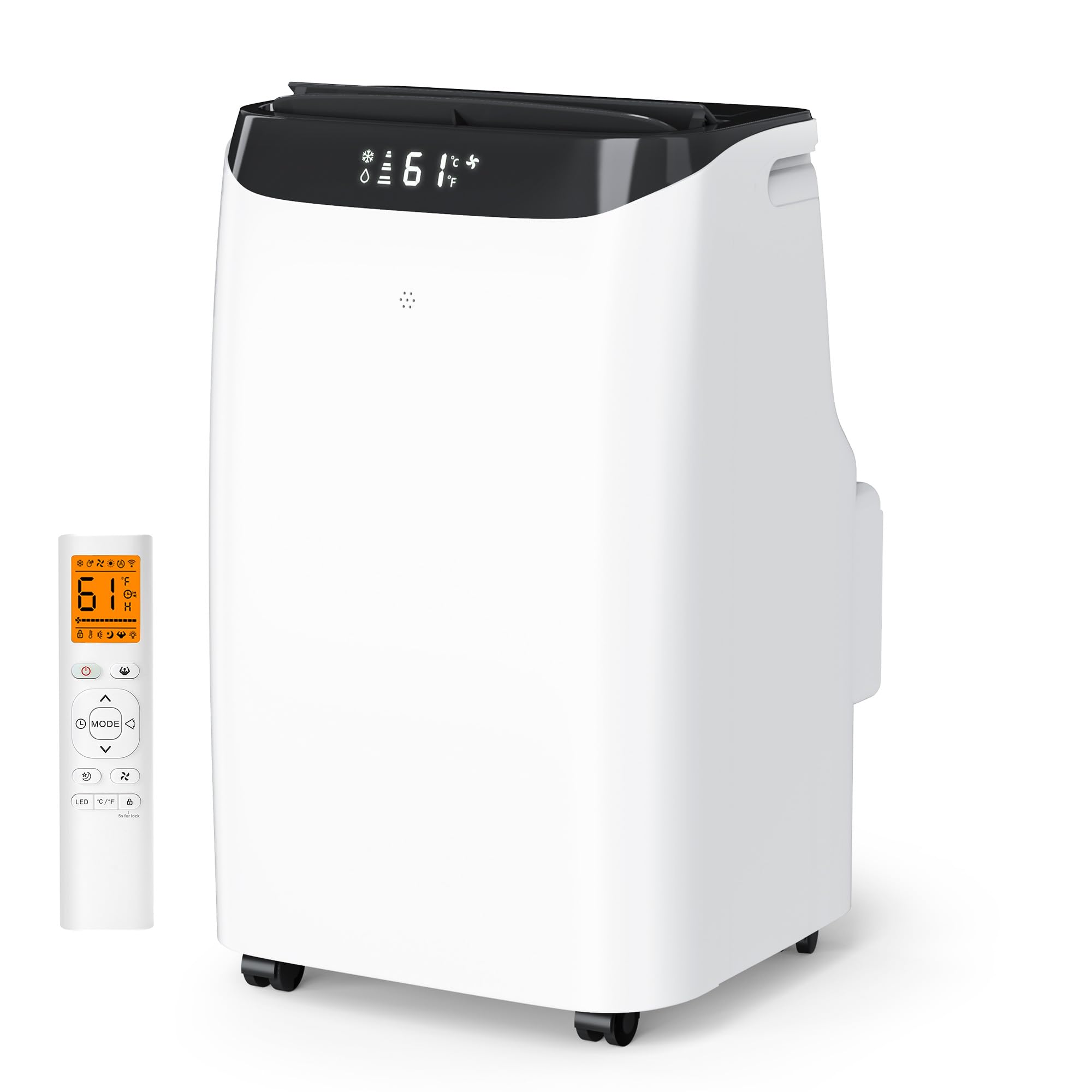 Photo 1 of **MINOR USE WEAR**12000 BTU Portable Air Conditioners Cools Up to 500 Sq.Ft, Portable AC Unit with Cool, Dry, Fan Modes, Standing AC Unit with Remote Control and Installation Kit