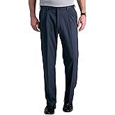 Haggar Men's Cool 18 Pro Classic Fit Pleat Front Hidden Expandable Waist Pant- Regular and Big & Tall Sizes