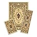 Achim Home Furnishings Capri 3-Piece Rug Set, Savonnerie - White