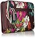Vera Bradley Women's Cotton Turnlock Wallet With RFID Protection, Autumn Leaves, One Size