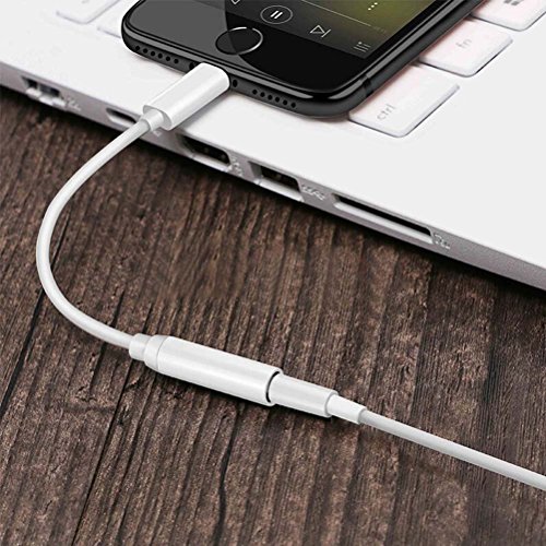 [2-Pack] Chesson Lighting to 3.5mm Headphone Jack Adapter Cable Compatible with iPhone 7/7 Plus,Adapter (iOS 10) (White Accessories - Thumbnail 4