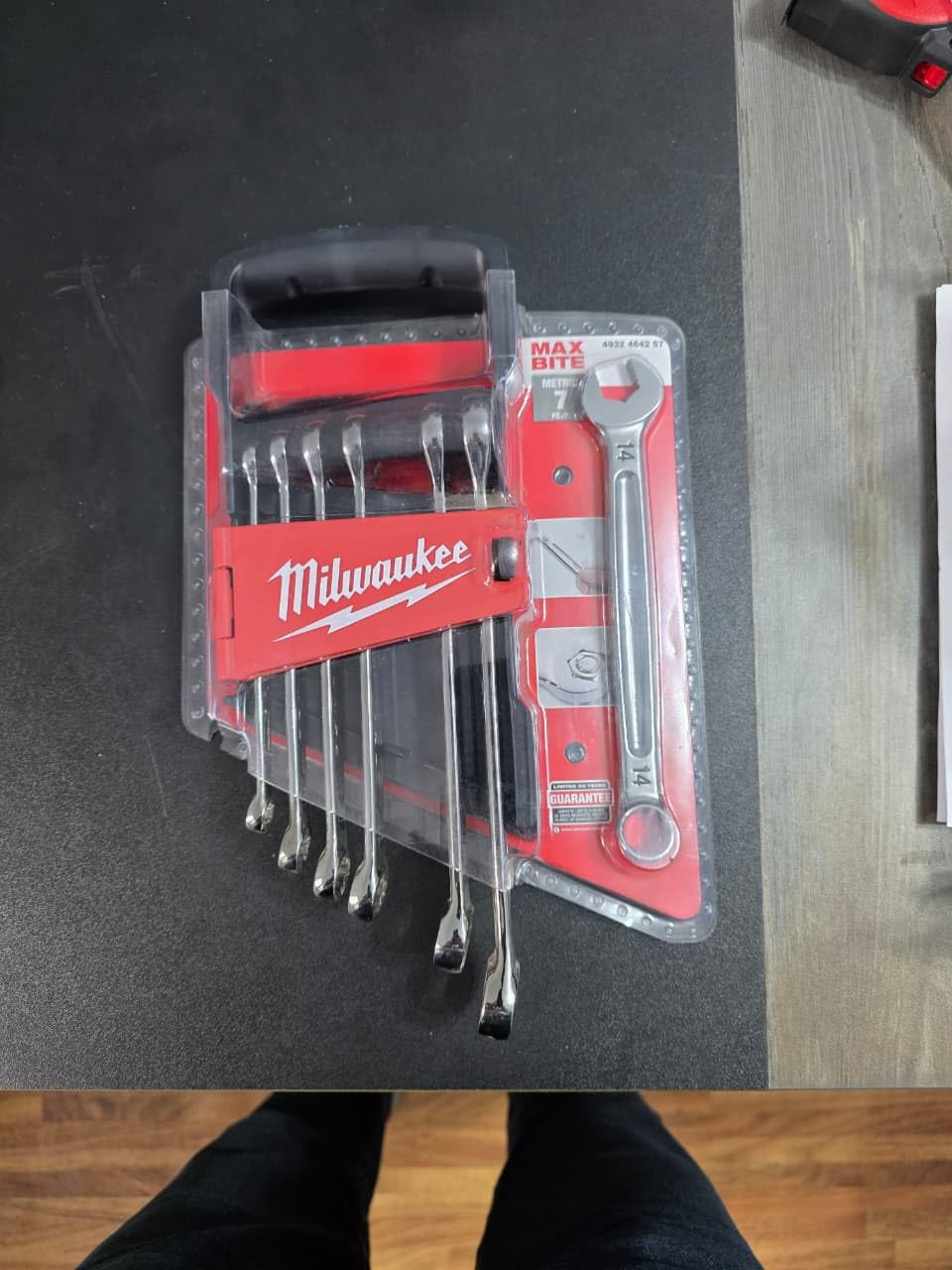 Milwaukee Juego de 7 llaves combinadas, 10, 11, 12, 13, 14, 15, 17 mm