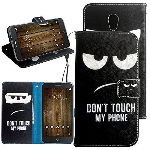 Alcatel Allura Case, Alcatel Fierce 4 Case, Alcatel Pop 4 Plus Case, Harryshell Flip PU Wallet Leather Case Cover with Card Slot & Strap for Alcatel OneTouch Fierce 4 / Pop 4 Plus / Allura (A-1)