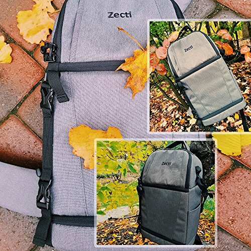 Zecti-Sling-Camera-Bag-for-DSLR-Camera-Canon-Nikon-Sony-Pentax-Olympus-and-etc-Gray