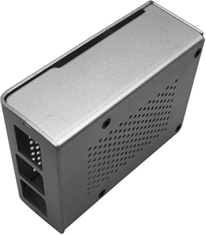 para Raspberry Pi 4B Caja de Aluminio Caja de Metal Plateado Caja Caja de Plata para RPI 4 Modelo B RPI 4B Caja (Plata) ESjasnyfall