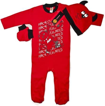 man united baby sleepsuit
