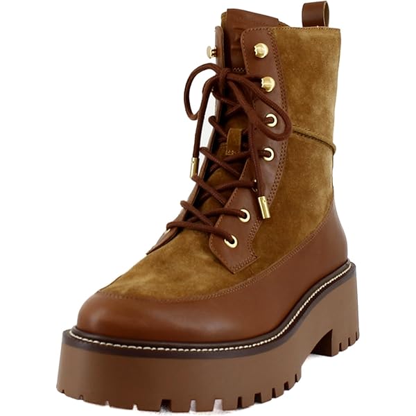 Amazon.com | Steve Madden Women's Troopa Lace-Up Boot, Brown