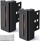 2 Pack Home Security Door Reinforcement Lock, Door Locks for Kids Safety Withstand 800 lbs, Child Proof Door Lock, Upgrade Do