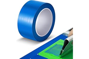 MotiMind 1 Roll Screen Printing Blocking Tape, 2" x 36yds Graphic Production Blue Tape Solvent and Water Resistant for Screen Printing