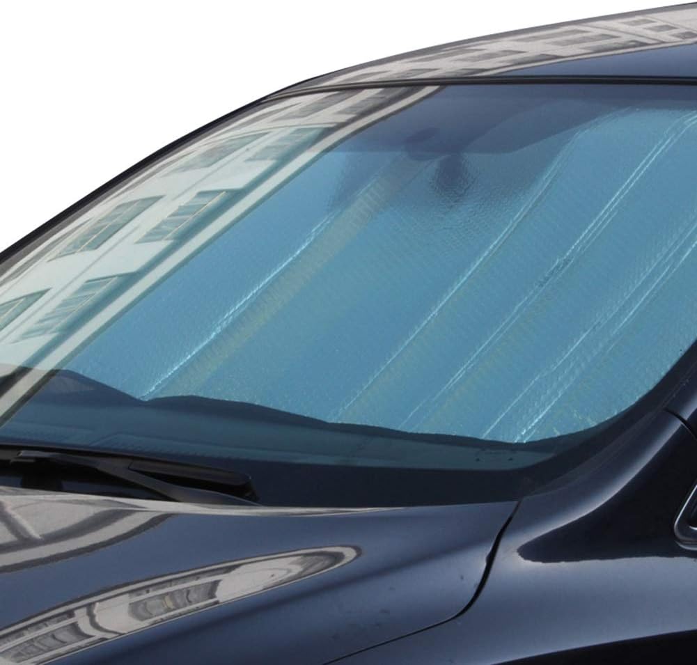 Amazon Co Jp 車サンシェードユニバーサルフロントガラスサンバイザー防熱反射フロントウィンドウuvカット Lsxiao Color Silver Size M ホーム キッチン