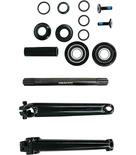 Amazon.com : Tracer BMX 3pc Crank Set,Single Speed Bike Crankset