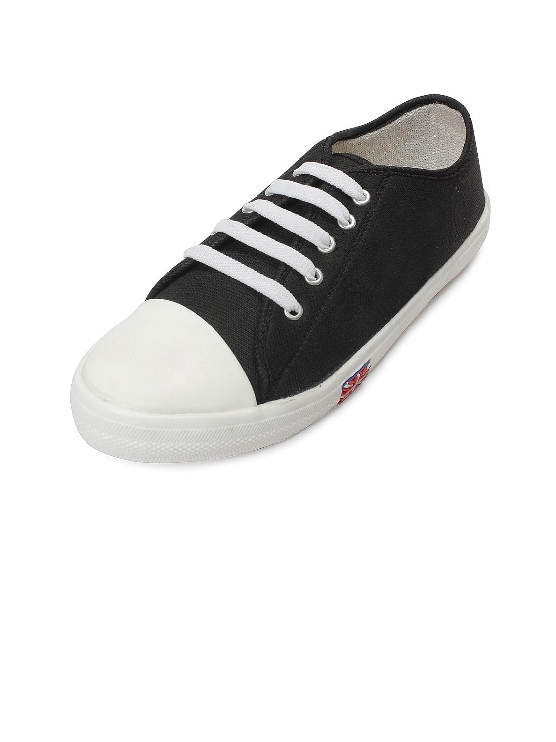 meriggiare women black canvas sneakers