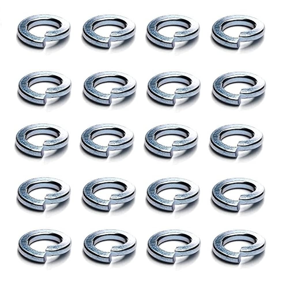 Merriway BH04869 (40 Pcs) Split Lock Spring Washer Steel M10 - Pack of 40 Pieces